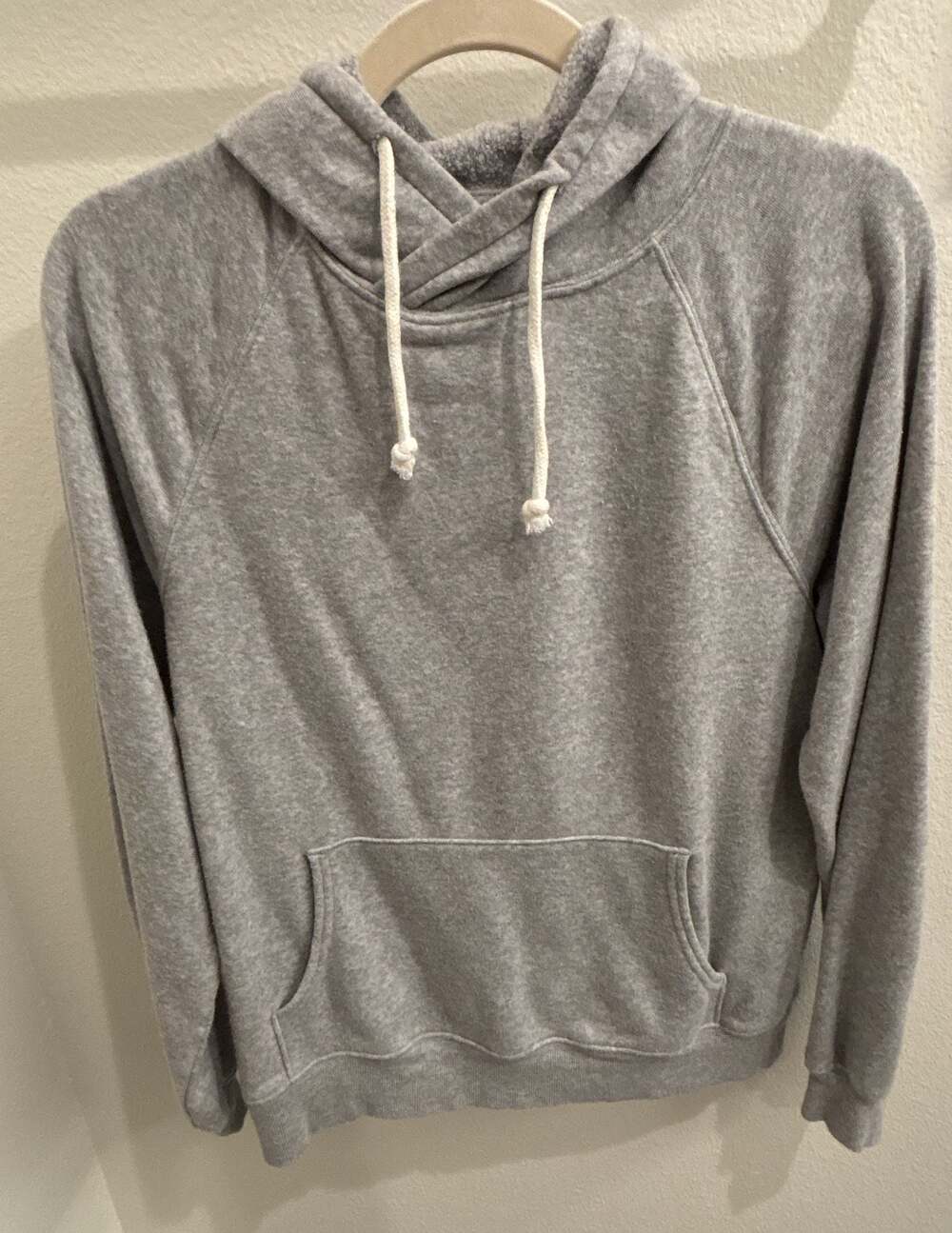 So Gray Fleece Pullover Hoodie Sweatshirt Women's Size S